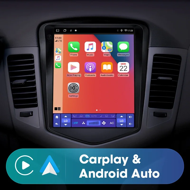 Srnubi 9.7 Chevrolet Cruze J300 2008 - 2012 용 안드로이드 12 Carplay 차량용 라디오 멀티미디어 플레이어 2 din GPS 스테레오 DVD 헤드 유닛
