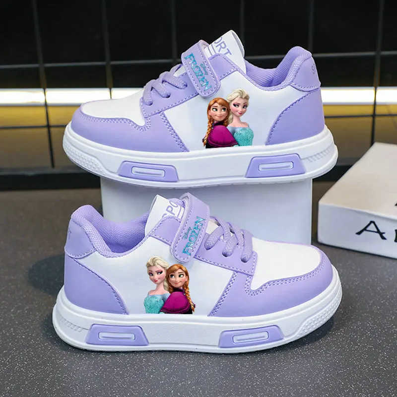 Baskets Enfant La Reine des Neiges Elsa & Anna | Scratch Violet