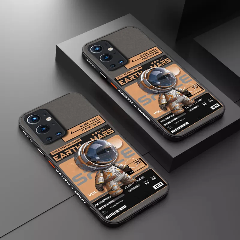 Cute Astronaut Hard Matte Case For Oneplus Nord 2 5G CE Soft Bumper Cover 10 9 Pro 9R 9RT One plus 1+9 8 1+8T | Мобильные телефоны
