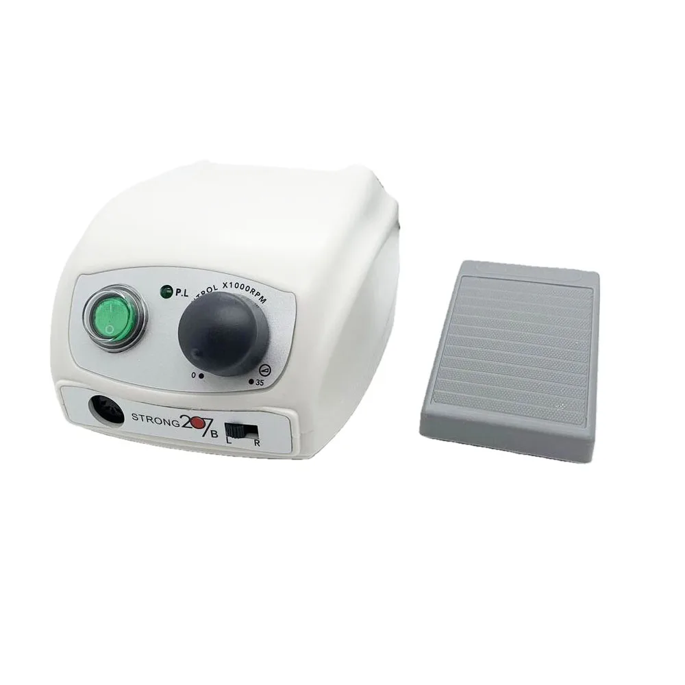 STRONG 207b 65W control box 35000RPM Nail Drill Nails Art Tool Handpiece Nail File Equipment manicure machine Nail File Set 5