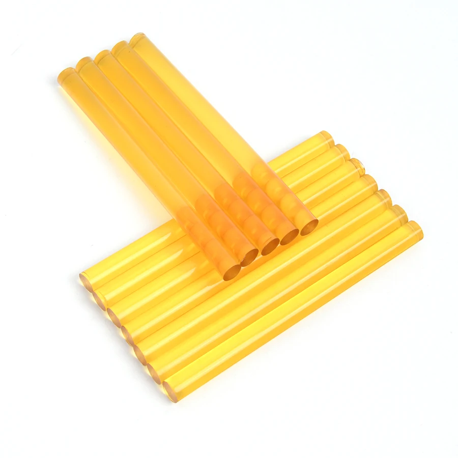 Tsitsi 12Pcs/Pack Premium Yellow Hotmelt Keratin Glue Sticks be Used with Heat Fusion Guns for Hair Extensions and Diy Projects