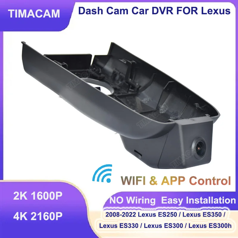 

4K 2160P Dash Camera 2K Car DVR Video Recorder for Lexus ES350 ES330 ES300 ES300h ES250 2008 2015 2016 2017 2019 2020 2021 2022