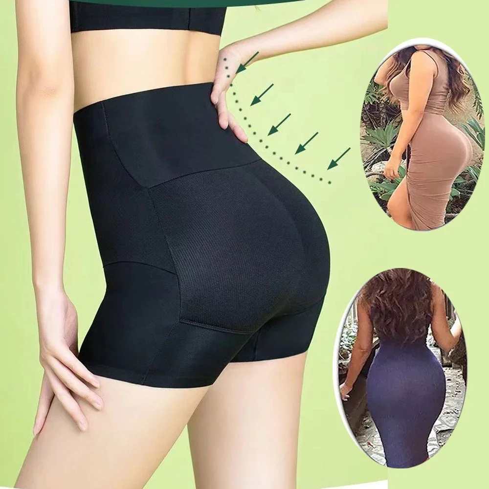 Hip Enhancer Shapewear Panties Women High Waist Body Shaper Buttocks Underwear Tummy Contro Hip&butt Padded