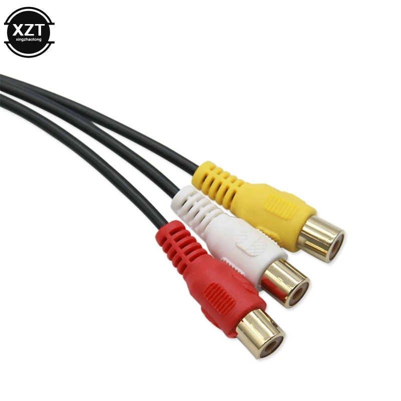 1pcs For VW For Audi AMI AUX Cable Adapter A3 A4 A6 A7 A8 Q5 Q7 R8 AMI MMI RCA 3RCA DVD Video Audio Input Wire Adapter Accessory - 5