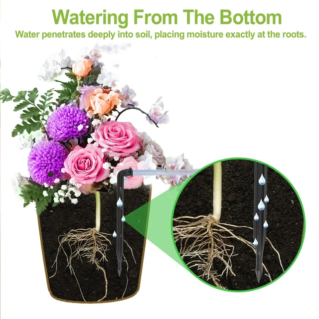 Potted Plants Automatic Watering System 1.3L Tank Home Drip Irrigation Plant Watering Auto Timer for Flowers Plant Garden Tools 5