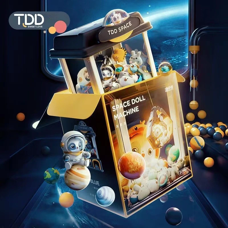 Doll Machine Coin Operated Play Game Mini Claw Catch Toy Machines Dolls Maquina dulces Children Interactive Toys Birthday Gifts 2