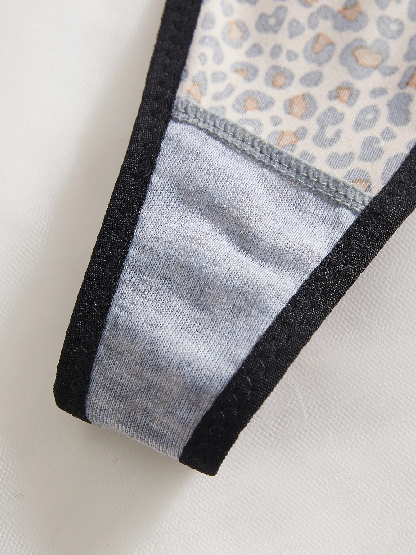 women’s double strap thong set back view