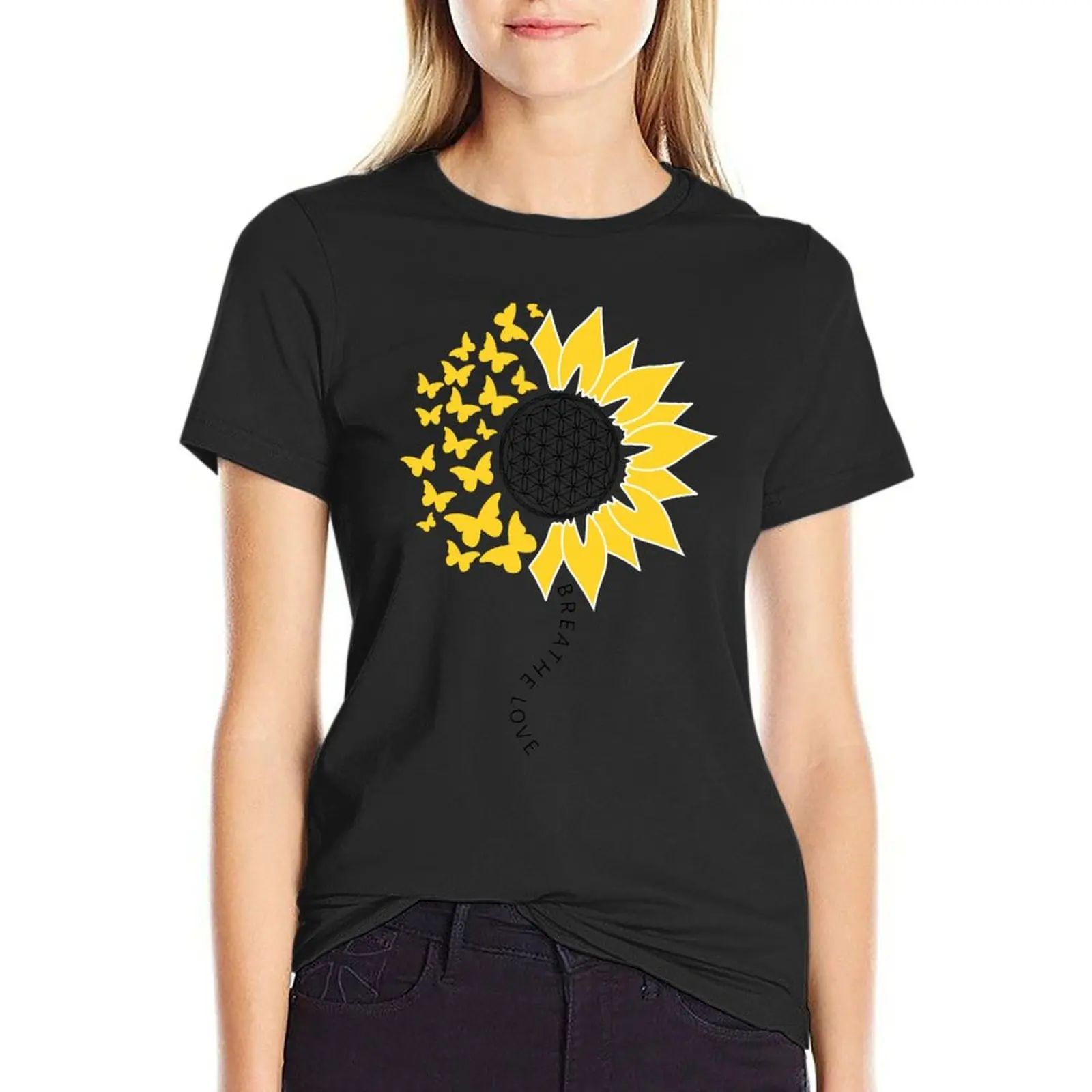

Breathe Love on Earth Day T-Shirt tees anime clothes Women's tops