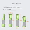 Twist Open Dog Water Bottle Portable Drinking Water Feeding Food Bowl Traveling Walker Dog Accessories Outside Puppy Pet Bottle 6