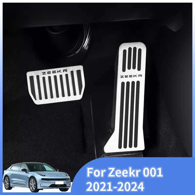 Per Zeekr 001 Pedale Per Auto 2021 2022 - 2024 Pedalboard Antiscivolo In Acciaio Inossidabile Accessori Per Copertura Freno In Gomma In Lega Di Allumi