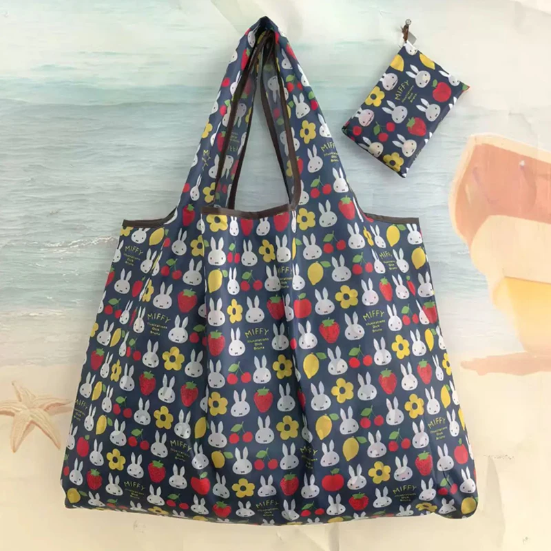 Eco-friendly Miffy Extra Large Folding Waterproof Tote Bag
