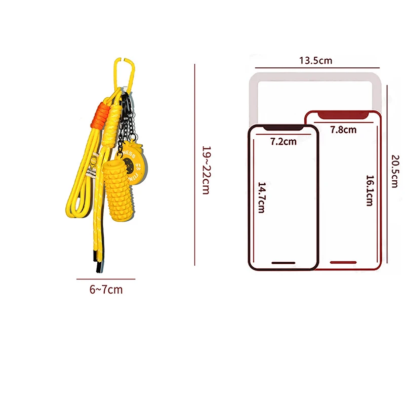 Dopamine Fitness Series D-Shaped Buckle Detachable Barbell Plates Key Chain - Creative Gym-Themed Accessory