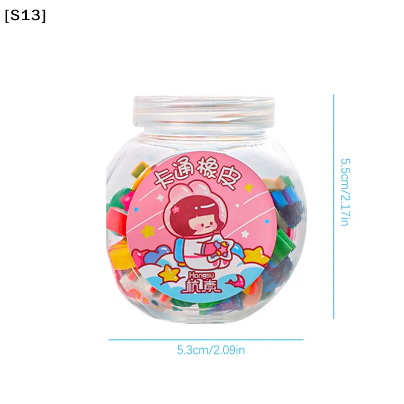 50PCS 귀여운 고무 지우개 창의적인 동물 과일 연필 지우개 카와이 문구 어린이 학생 사무용품 귀여운 지우개[S13]