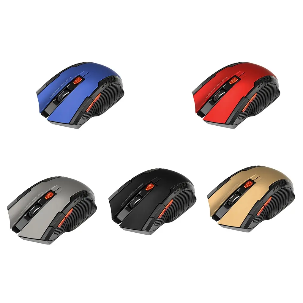 2.4G Wireless Mouse Optical 6 Buttons Gamer USB Receiver 1600DPI Wireless Gaming Laptop Computer