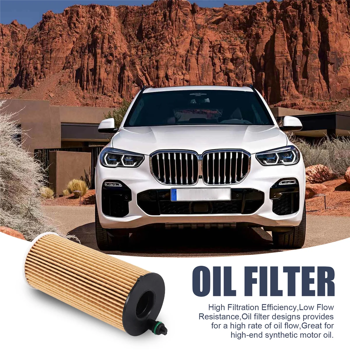 1Pcs Oil Filter 11428575211 for-BMW F34 F31 F30 F80 316D 318D 320D 320I 330I/F33,F83,F32,F82,F36