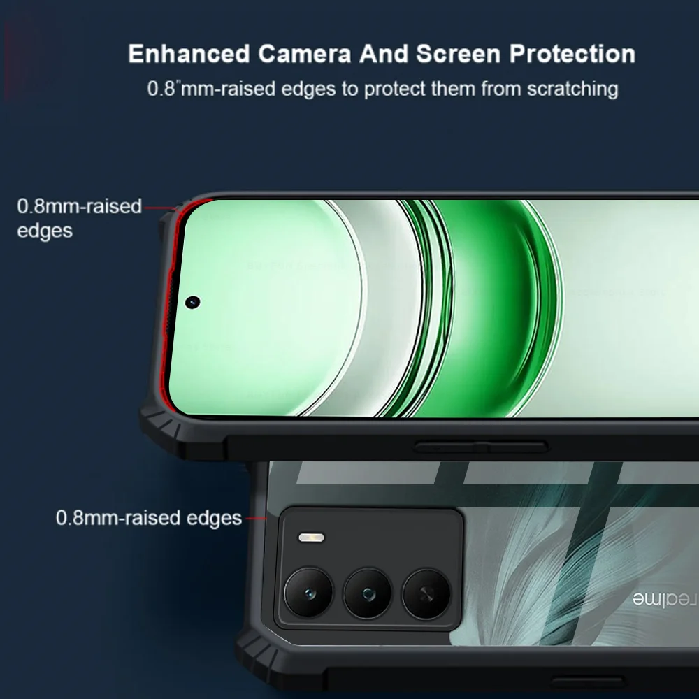 Clear Acrylic Back Cover with Camera Protection - Phone Shell Case