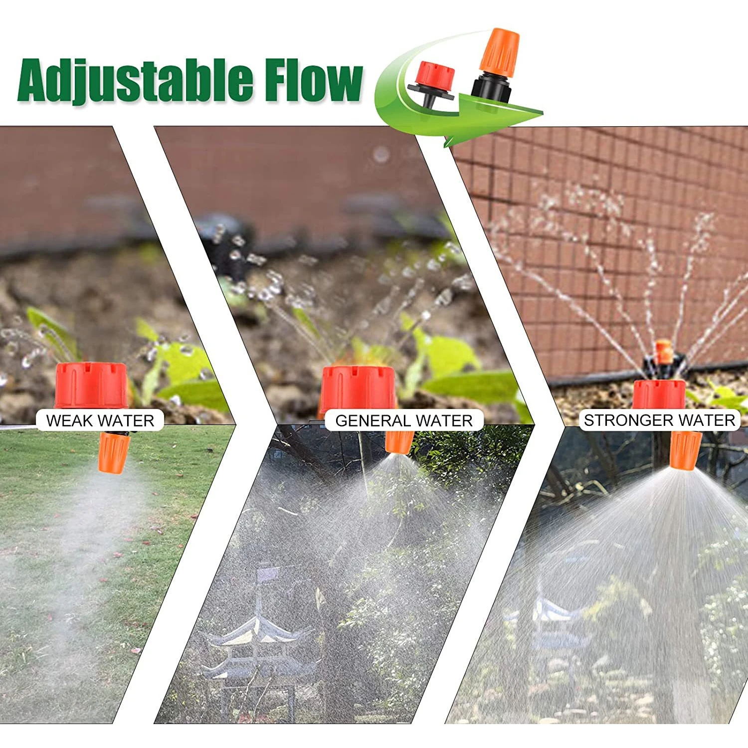 Irrigation System Garden Tools Drip Watering Kits Automatic Watering Hose With Adjustable Convenient Installtion Saveing Water - 4
