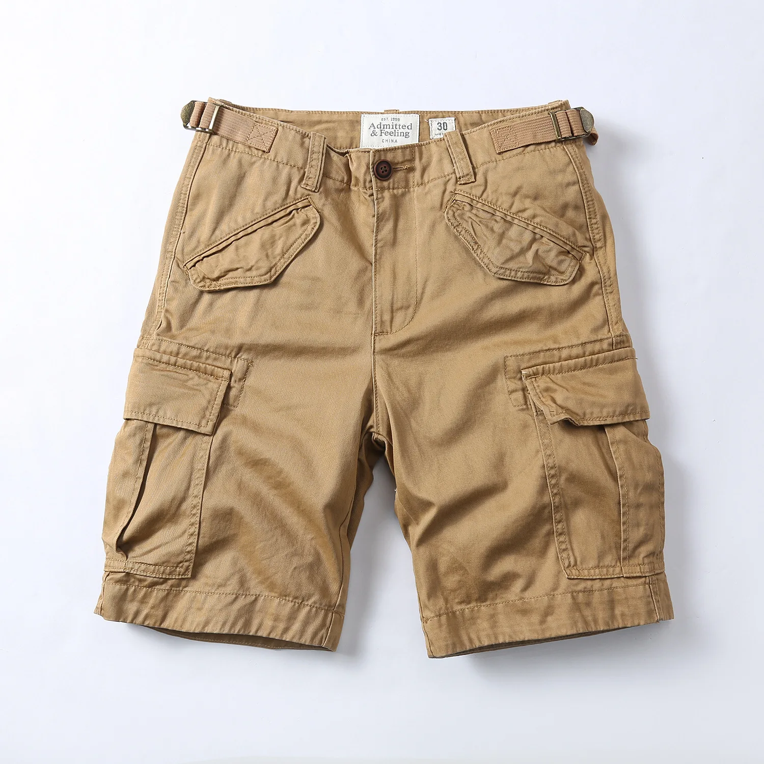 

Новые модные комбинезоны в стиле милитари, мужские повседневные Свободные мешковатые хлопковые шорты, тактическая уличная одежда, короткие брюки, одежда