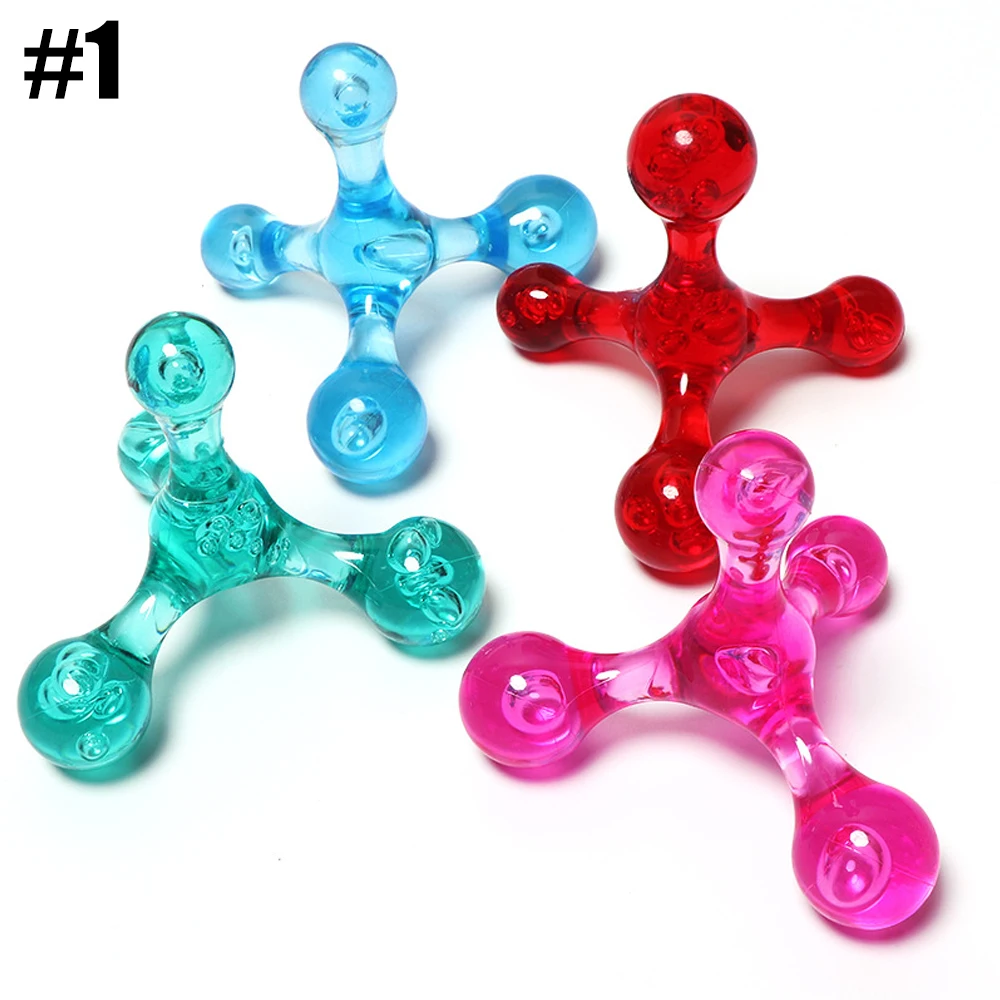 1Pcs יד מעסי כף כלים, חזרה עמוק רקמות, 4 רגליים אקופרסורה עדין עצמי לעיסוי הדק נקודת לחץ עיסוי כלים