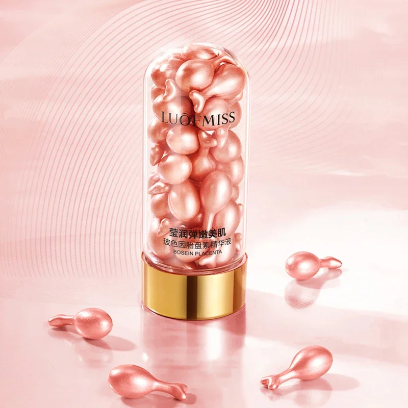 

30 Pcs Per Bottle Placenta Nicotinamide Repairing Essence Firm Elastic Moisturizing Mild Anti Wrinkle Whitening