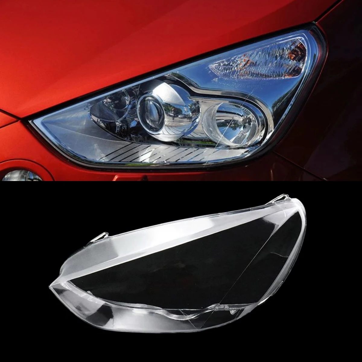 ForFordSMAXFrontCarHeadlightCoverAutoHeadlampTransparent