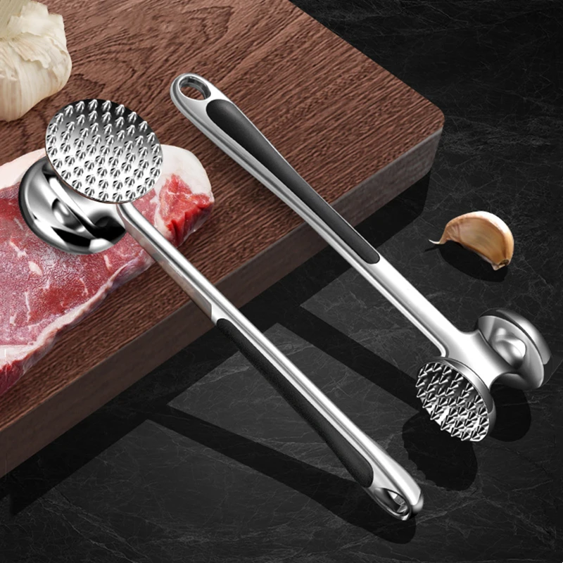 LFGB Certificated Zinc Alloy Meat Pounder Steak House Beaf Tenderizer Family Ergonomic Handle Kitchen Hammer for Pork Frying