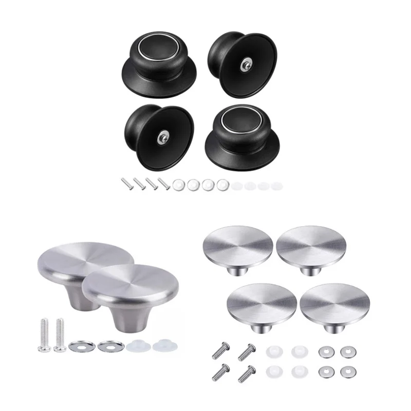 Pot Lid Knob 2/4 Sets Universal Pot Pan Lid Top Replacement Knob Saucepan Casserole Kettle Cover Holding Handle Kitchen Cookware Pot Handle Cover Pot Lid Handle Pot Lid Cover