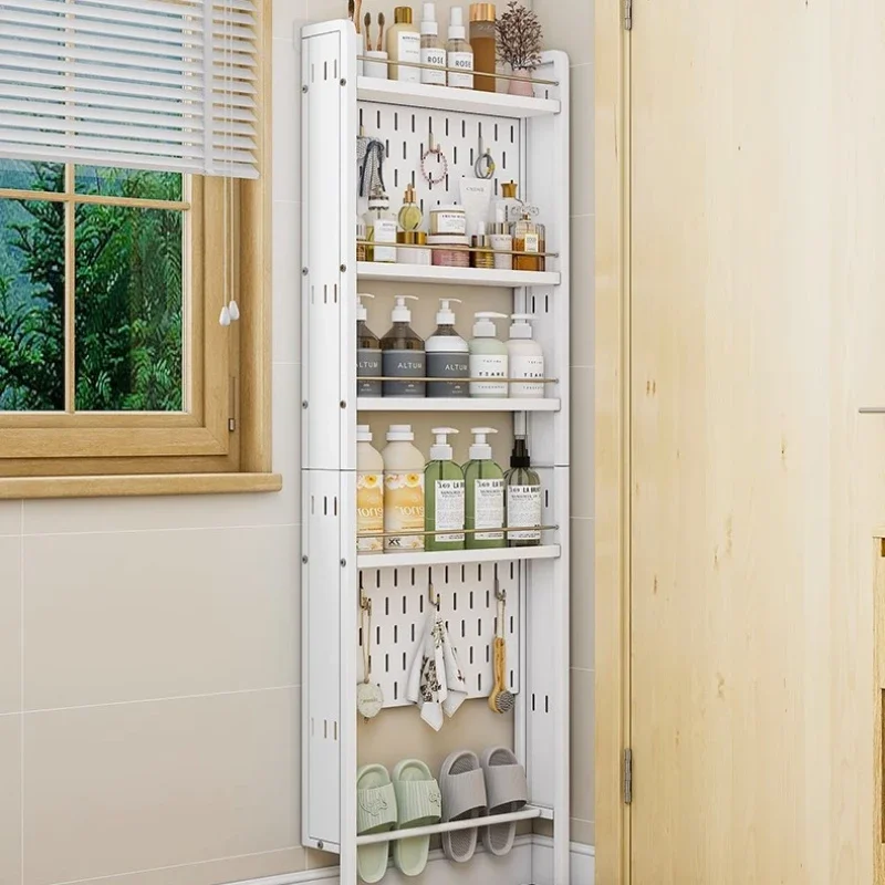 

Без отверстий за дверью ванной комнаты, многоярусная полка, многофункциональный органайзер для гостиной, компактный дизайн