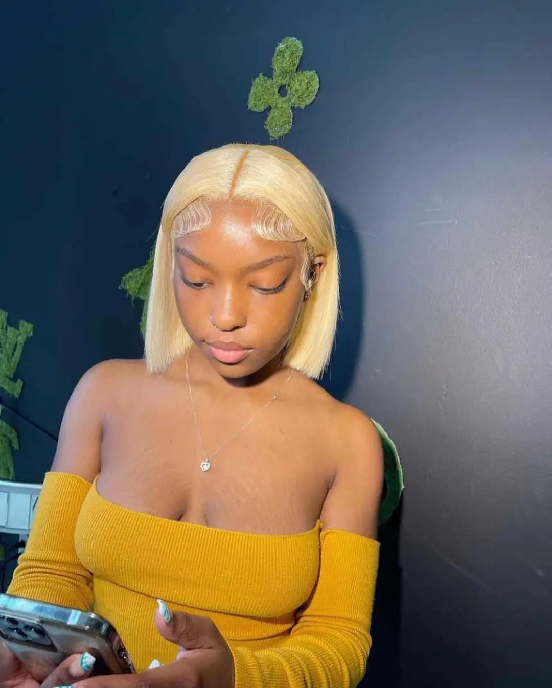 Vietnamesisches Remy-Echthaar, 13 x 4 HD-Spitze-Front-Bob-Perücke, 613, honigblond, super doppelt gezogen, knochengerade, leimlose Perücke für Frauen – Detail 15