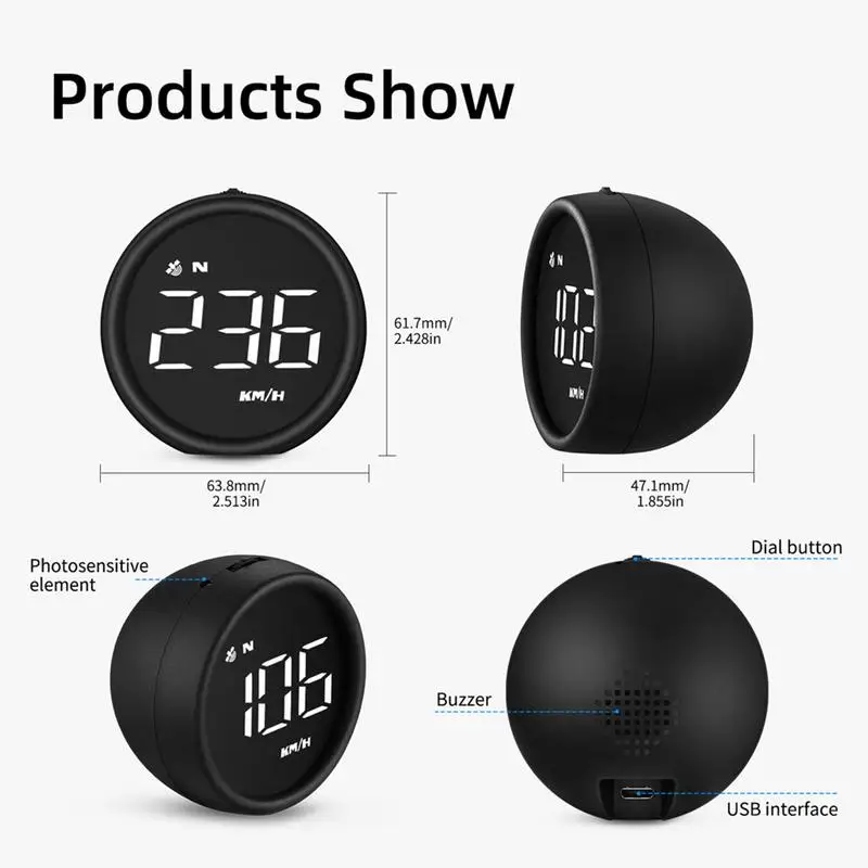 GPS ӵ ڵ HUD ӵ  Ÿ  ÷, HD  MPH KM/H  Ƿ  溸, USB 