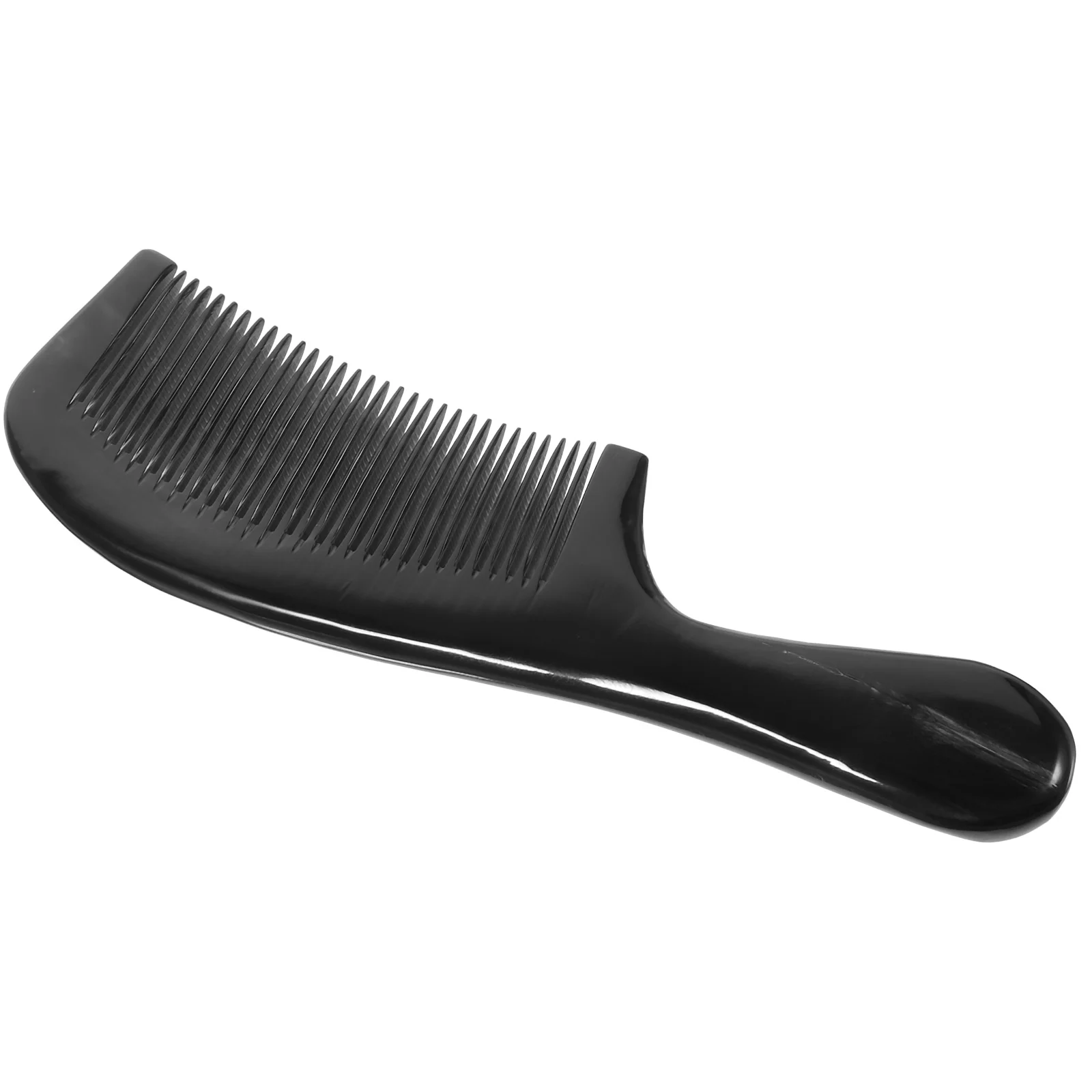 

Black Buffalo Horn Comb High-quality Multiple Use Hair Stylish Smooth Horns Home Massage Ox