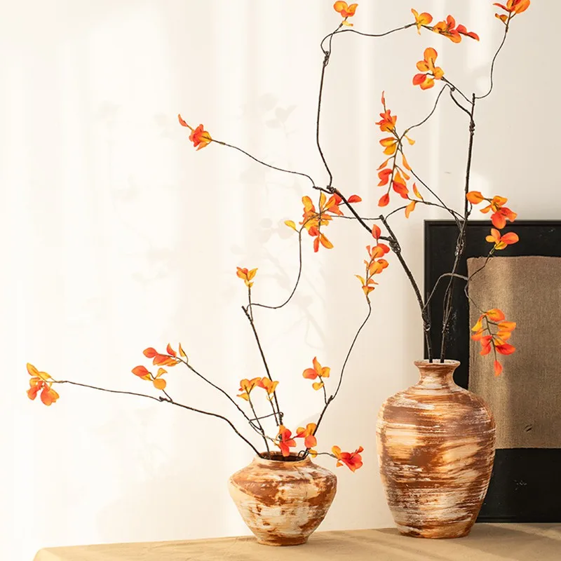 CAPIRON Rustic Ceramic Vase Textured Pottery Centerpieces Kitchen Bathroom Mantel Bedroom Living Room Home Decoration Objects 6