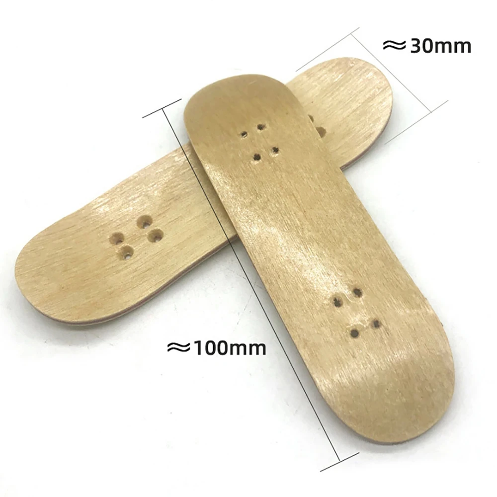 10 Pcs New Replacement Wooden Board Finger Skateboard Parts for Finger Skateboards 6