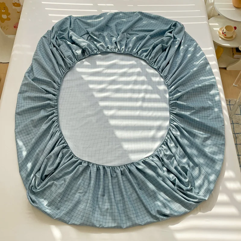 Fitted Sheet Healthy Bedroom Protector Bedding High-End Durable 100% Polyester Mattress Cover Bedsheet Bedspread No Pillowcase 5