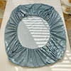 Fitted Sheet Healthy Bedroom Protector Bedding High-End Durable 100% Polyester Mattress Cover Bedsheet Bedspread No Pillowcase 5