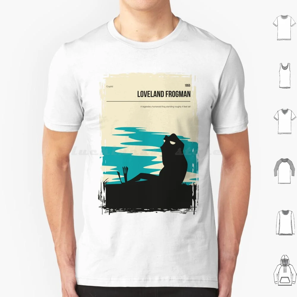 Loveland Frogman Vintage Minimal Travel Poster T Shirt 6Xl Cotton Cool Tee Loveland Frogman Frogman Frog Mothman Ohio Loveland