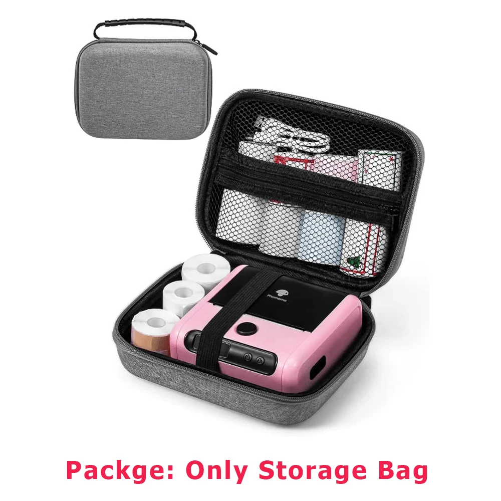 Phomemo Hard Shell Machine Storage Bag Use for M02/M02S/M02Pro/M110/M120/T02/D30 Thermal Label Printer