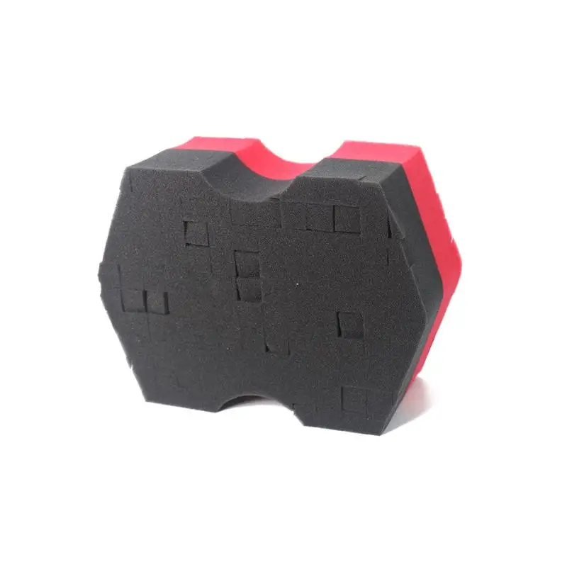 Dual-Sided Red/Black Sponge for Improved Grip and Easy Access in Tight Spaces - Ideal for Rinseless Car Washing