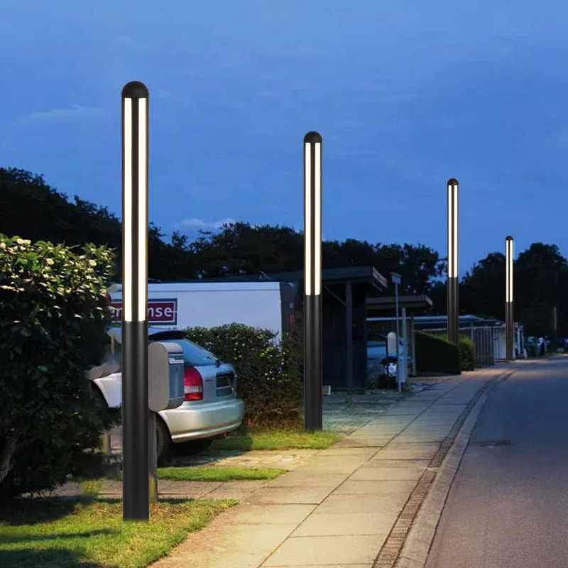 Led Lamp Led Street Lamp Outdoor IP65 Waterproof LED Lawn Light 85-265V Landscape Trihedral luminescence Street Lamp For Villa Door Road Paht Decoration