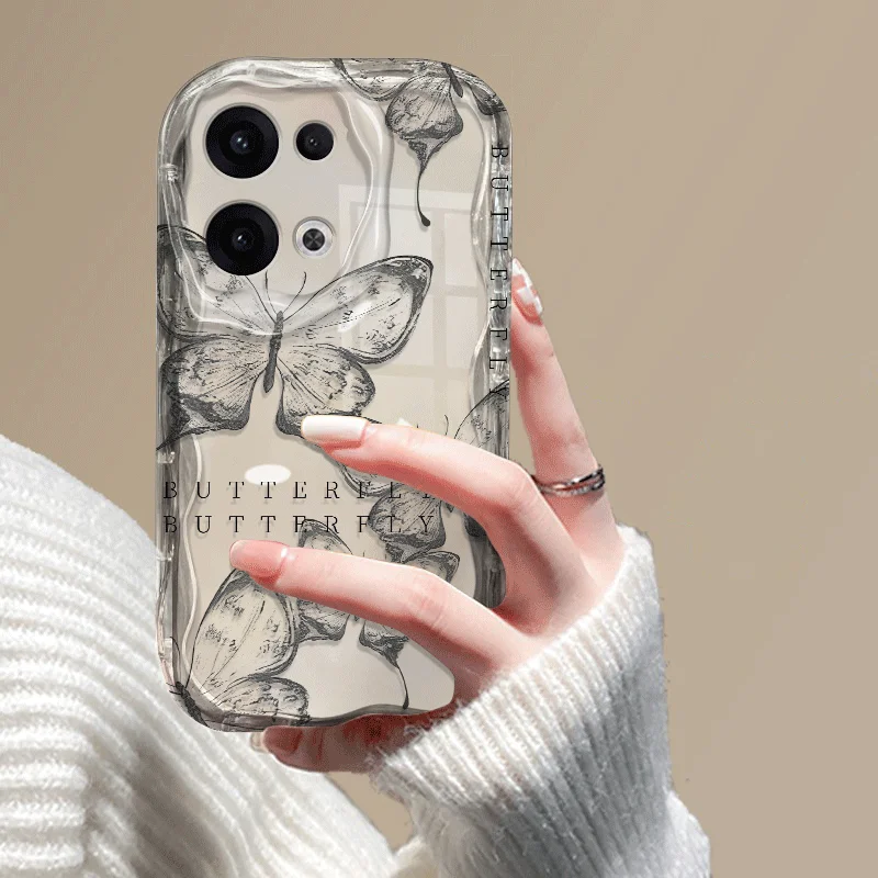 Butterfly Pattern Shockproof TPU Phone Case