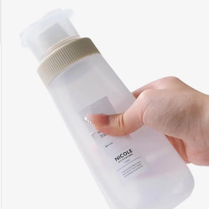 Empty Squirt Bottle 350ml Salad Dressing Dispenser Bottle Condiment Squeeze With Lid And Scale For Ketchup Salad BBQ