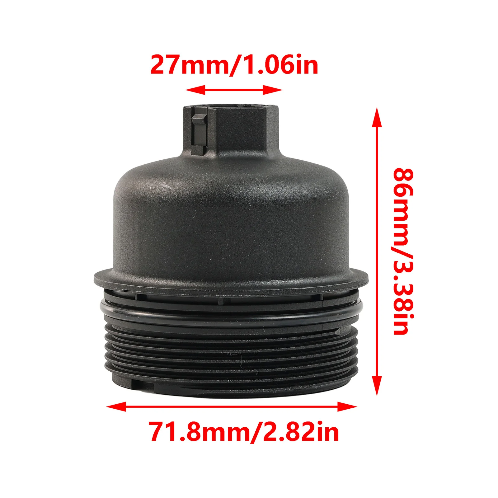 Car Oil Filter For Citroen Berlingo C2 C3 C4 C5 Nemo Xsara Relay Oil Filter Housing Cover Cap Plastic 3M5Q-6737-AA 1303477 1103L7 1103P8