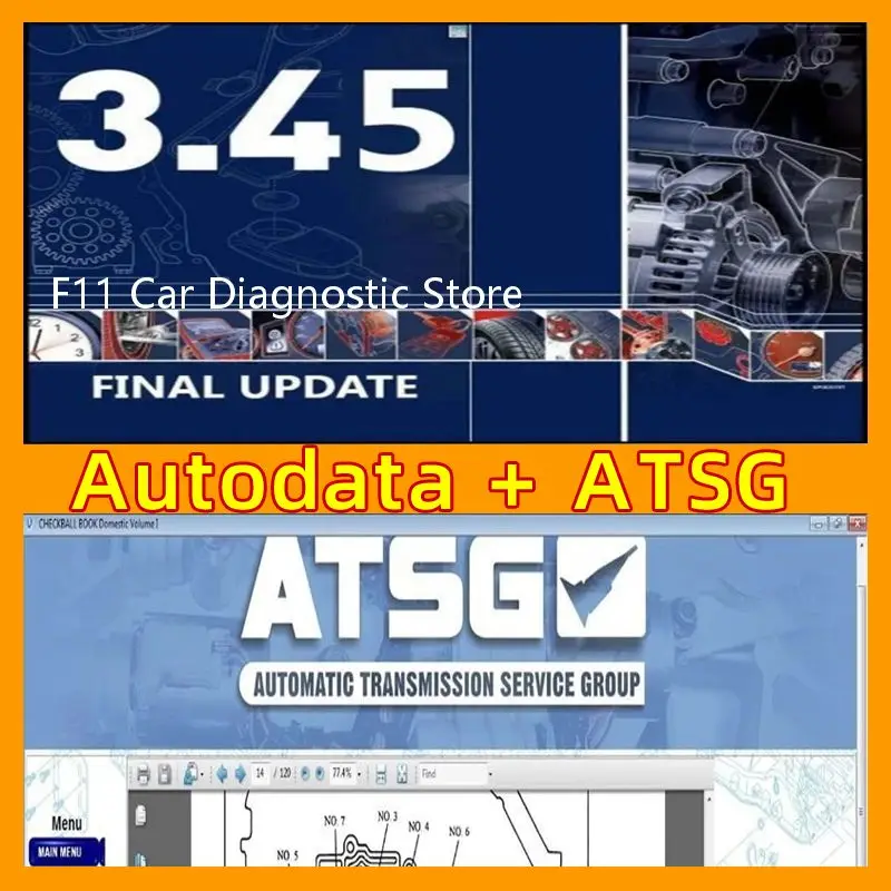 

2024 Hot Newest version Auto.data 3.45 and atsg 2017 Auto Repair Software + install video guide auto Diagnostics software