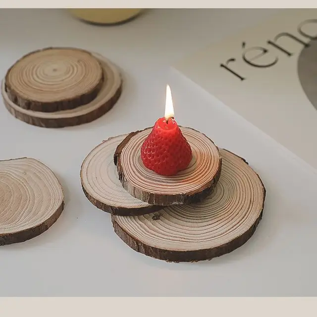 Romantikus Füst Nélküli Gyertya Modern Otthoni Dekoráció Lövöldözős Háttér Kellékek Születésnapi Ajándékok Party Klasszikus Elefántcsont Fehér - Image 6