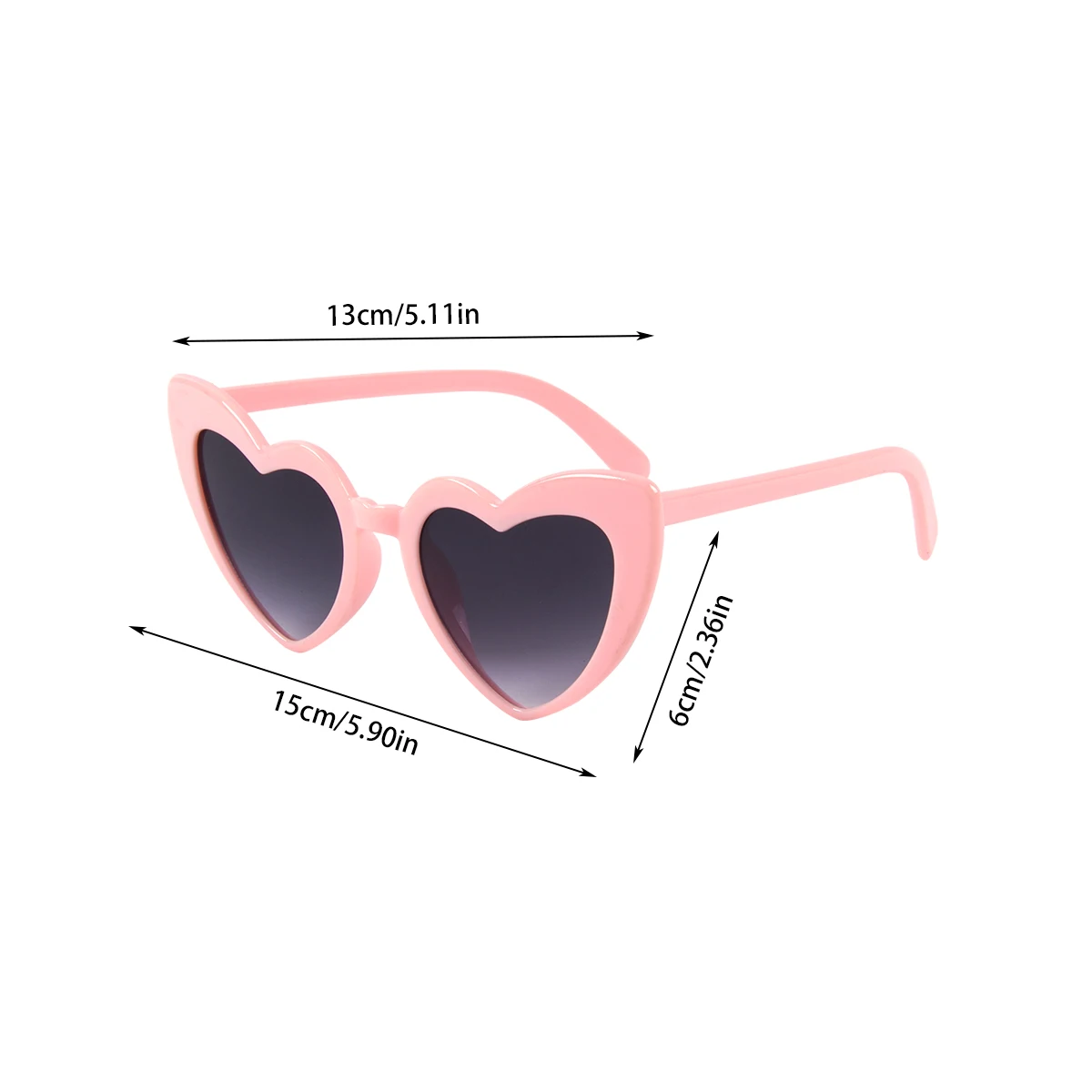 Occhiali Da Sole A Forma Di Cuore Bianchi: Confezione Da 6 Per Feste E Addii Al Nubilato