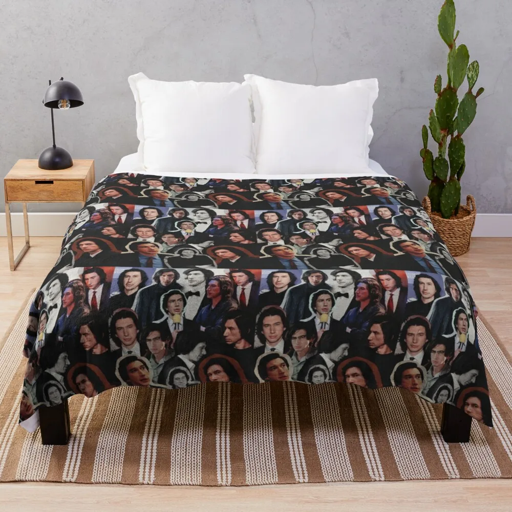 

Adam Driver 2019 Collage Throw Blanket anime Luxury St Blanket