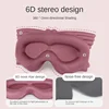 3D Mask for Sleep Eye Mask Lights Blockout Soft Padded Sleeping Fabric Cover Shade Blindfold Eyepatch 2