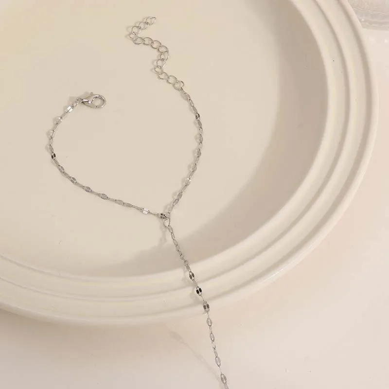 موضة الذهب اللون اليد سلسلة حلقة سوار للنساء الحد...