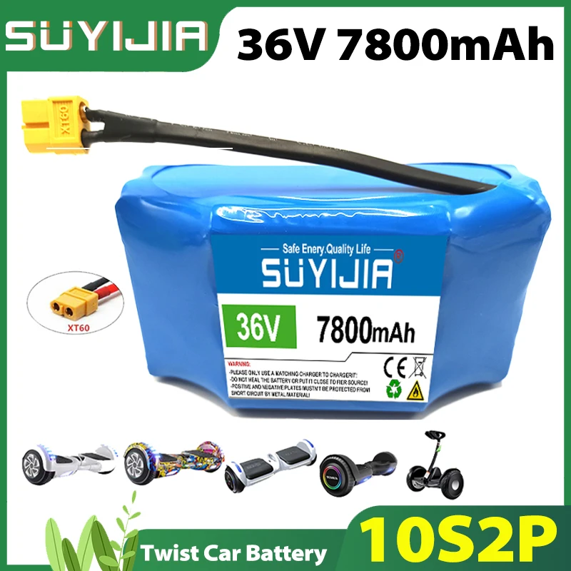 

Original 36V Twist Car Battery 10S2P 7800mAh Electric Scooter Wheelbarrow Lithium-ion 18650 42V 18650 Battery Pack with 15A BMS