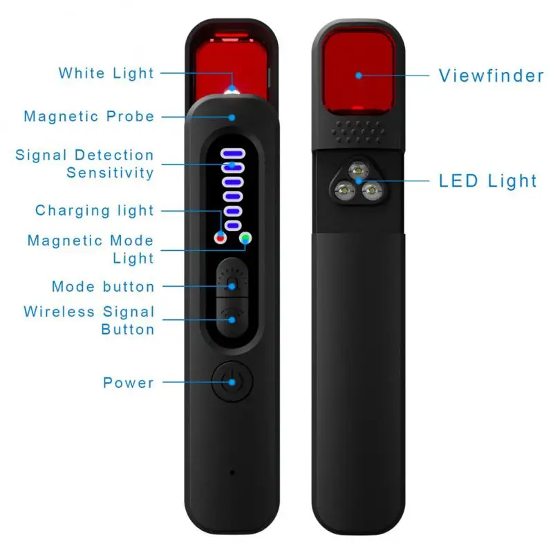 Camera Detector X13 Full Range Camera Detector Finder Anti Spy Bug Listening Device GPS Tracker RF Wireless Signal Scanner For Home Travel